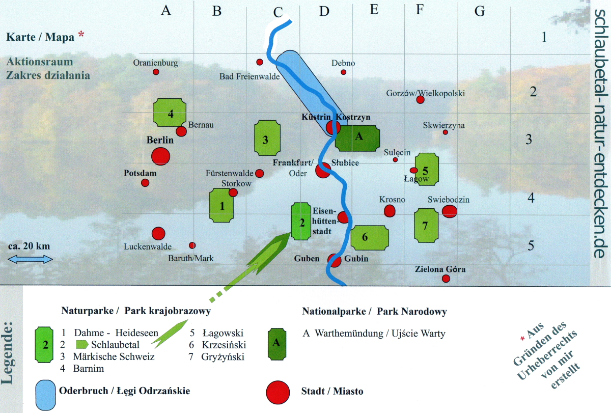 Naturpark Schlaubetal & Umgebung - Karten Schlaubetal